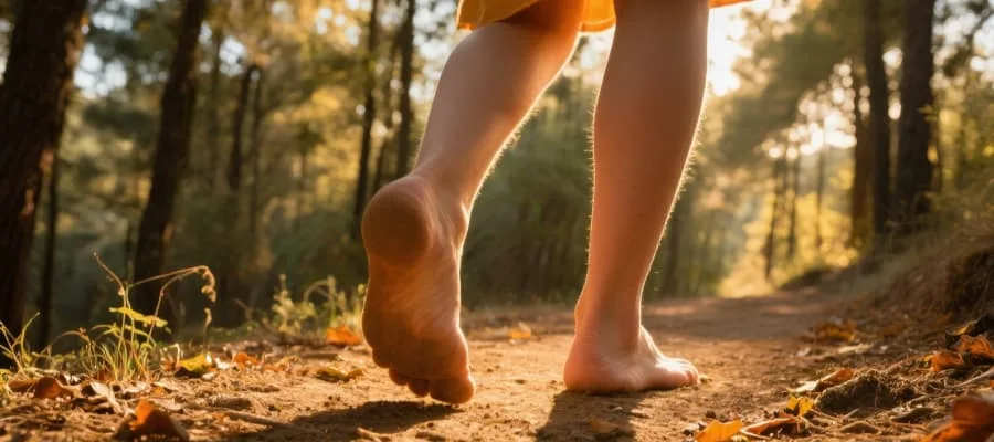 pies caminando walking yoga